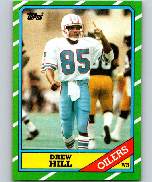 1986 Topps #353 Drew Hill Oilers NFL Football Image 1