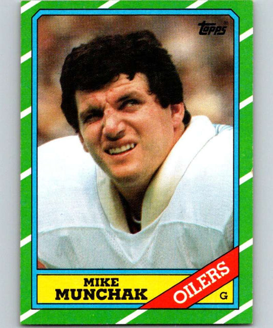 1986 Topps #356 Mike Munchak Oilers NFL Football Image 1