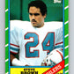 1986 Topps #359 Steve Brown Oilers NFL Football Image 1