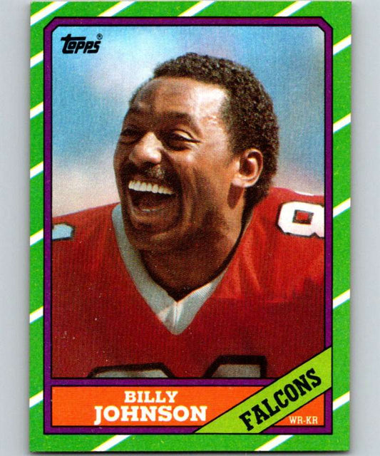 1986 Topps #364 Billy Johnson Falcons NFL Football Image 1