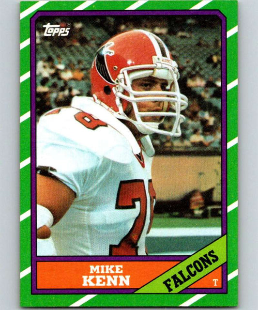 1986 Topps #366 Mike Kenn Falcons NFL Football Image 1