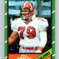 1986 Topps #367 Bill Fralic RC Rookie Falcons NFL Football Image 1
