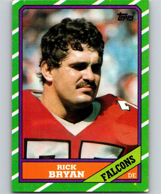 1986 Topps #369 Rick Bryan Falcons NFL Football Image 1
