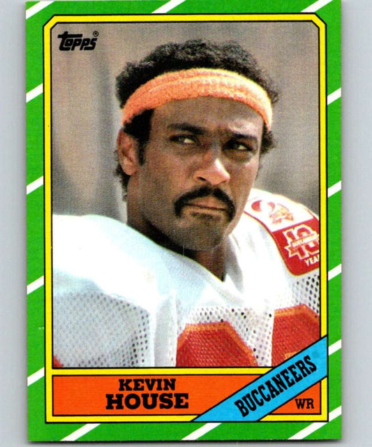 1986 Topps #376 Kevin House Buccaneers NFL Football Image 1