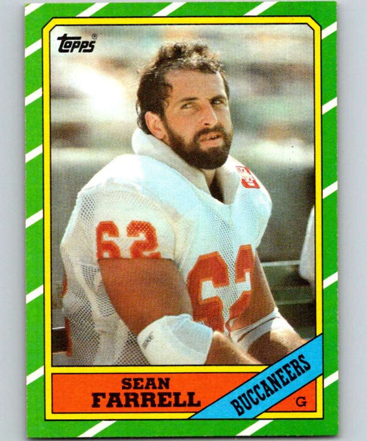 1986 Topps #379 Sean Farrell Buccaneers NFL Football Image 1