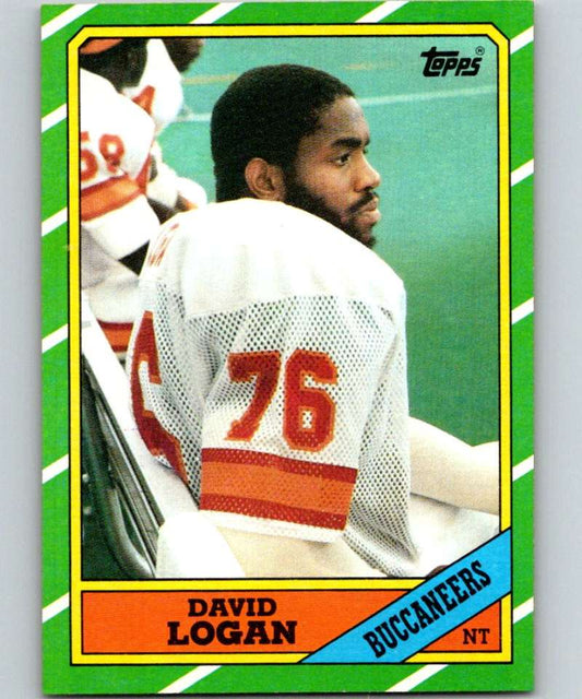 1986 Topps #381 David Logan Buccaneers NFL Football Image 1