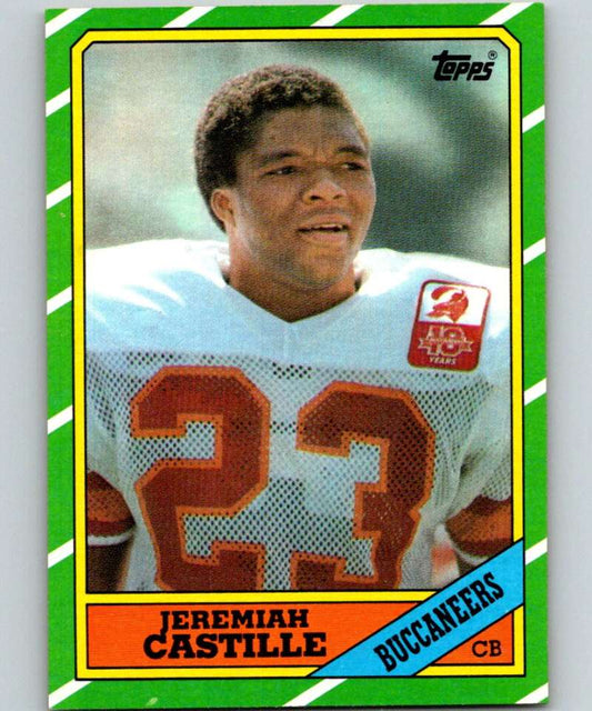 1986 Topps #382 Jeremiah Castille RC Rookie Buccaneers NFL Football