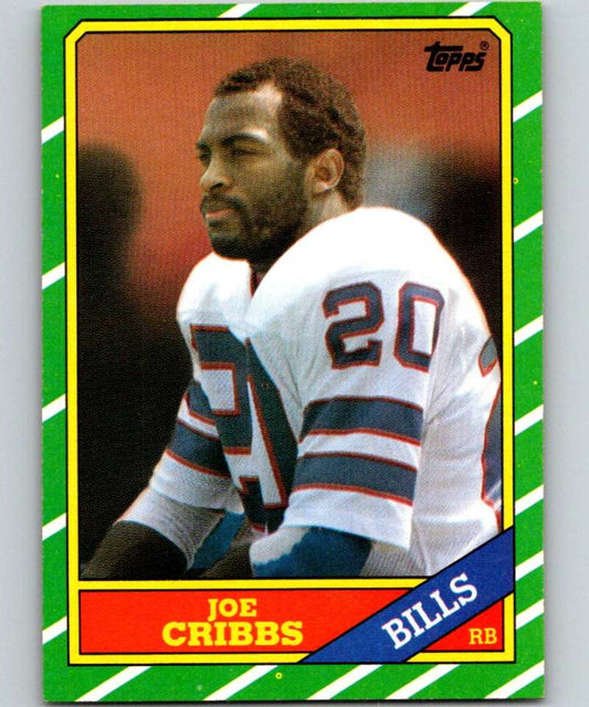 1986 Topps #385 Joe Cribbs Bills NFL Football Image 1