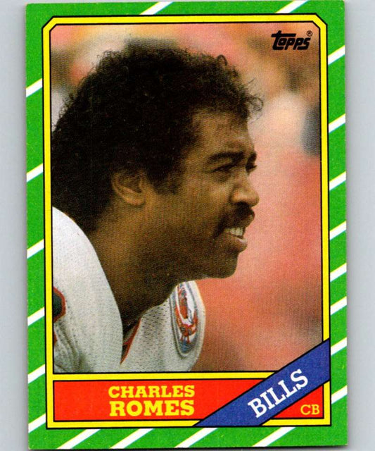 1986 Topps #393 Charles Romes Bills NFL Football Image 1