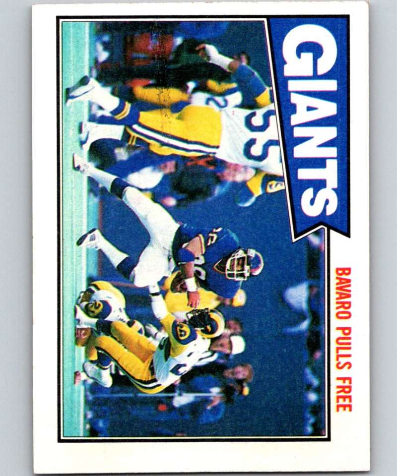 1987 Topps #9 Mark Bavaro NY Giants TL NFL Football Image 1