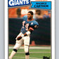 1987 Topps #12 Maurice Carthon RC Rookie NY Giants NFL Football Image 1