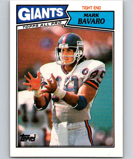 1987 Topps #17 Mark Bavaro NY Giants NFL Football