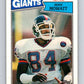 1987 Topps #18 Zeke Mowatt NY Giants NFL Football