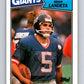 1987 Topps #20 Sean Landeta NY Giants NFL Football Image 1