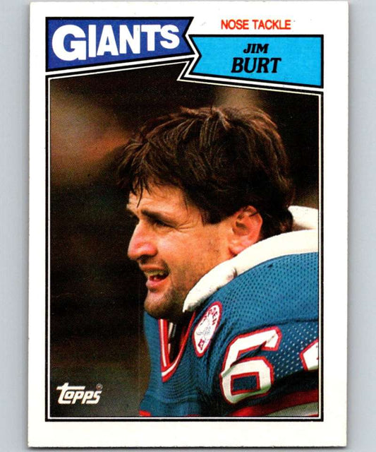 1987 Topps #22 Jim Burt NY Giants NFL Football