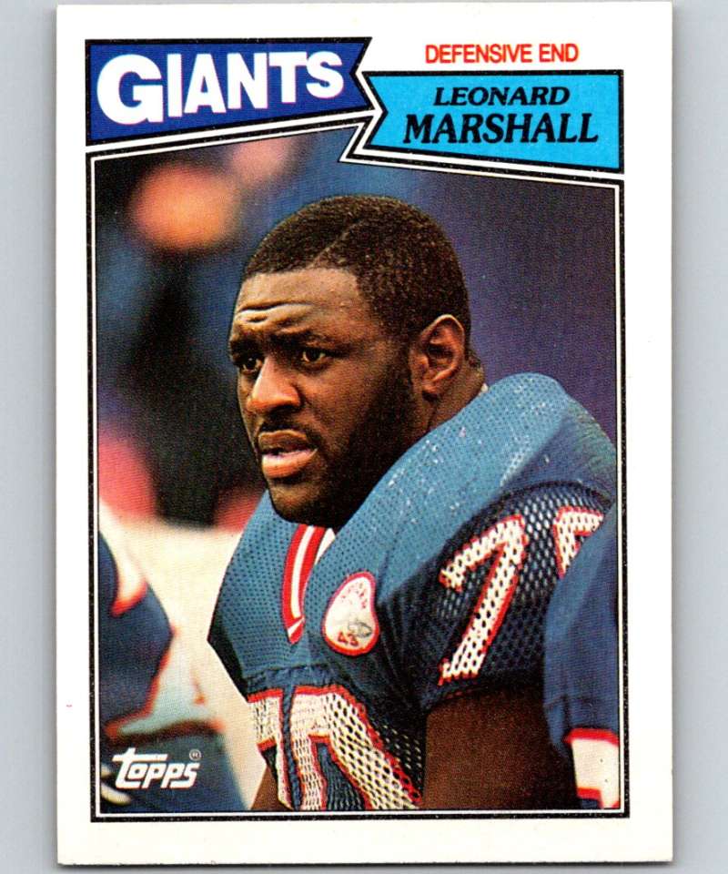 1987 Topps #23 Leonard Marshall NY Giants NFL Football