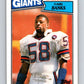 1987 Topps #24 Carl Banks NY Giants NFL Football