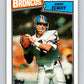 1987 Topps #31 John Elway Broncos NFL Football