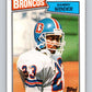 1987 Topps #33 Sammy Winder Broncos NFL Football Image 1