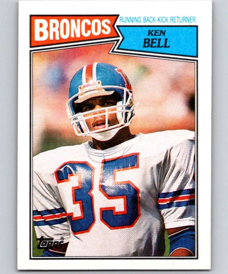 1987 Topps #34 Ken Bell Broncos NFL Football