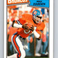 1987 Topps #41 Mike Harden Broncos NFL Football Image 1