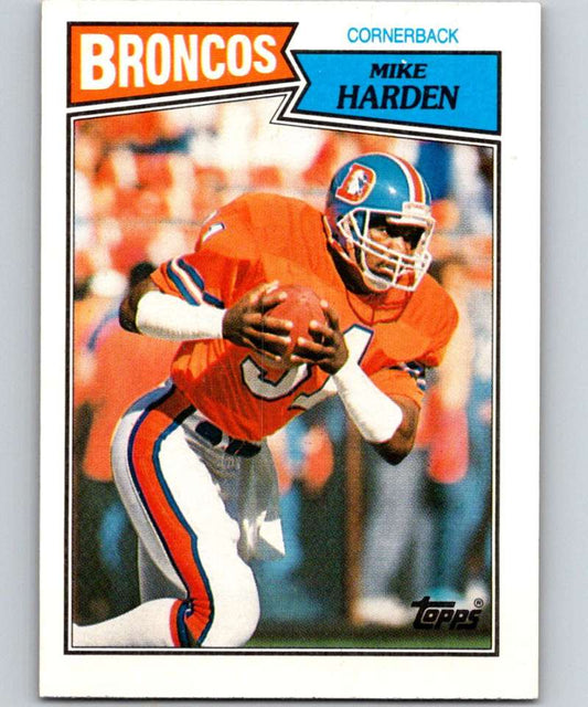 1987 Topps #41 Mike Harden Broncos NFL Football Image 1