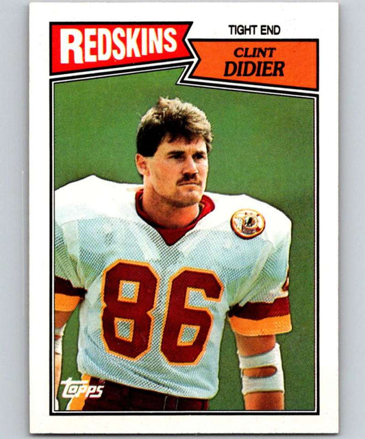 1987 Topps #70 Clint Didier RC Rookie Redskins NFL Football