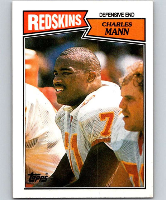 1987 Topps #74 Charles Mann Redskins NFL Football Image 1