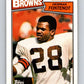 1987 Topps #83 Herman Fontenot Browns NFL Football Image 1