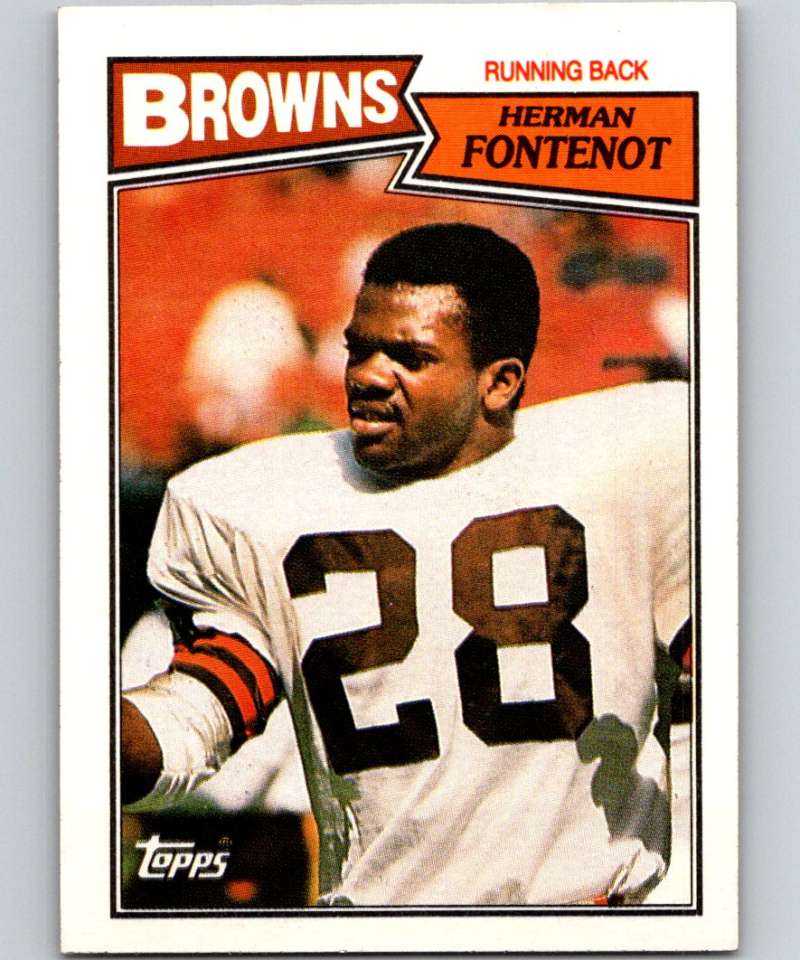 1987 Topps #83 Herman Fontenot Browns NFL Football Image 1