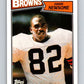 1987 Topps #85 Ozzie Newsome Browns NFL Football Image 1