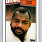 1987 Topps #88 Reggie Camp Browns NFL Football Image 1