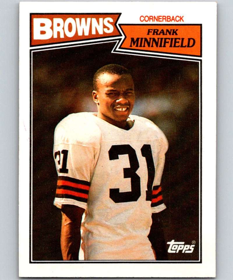 1987 Topps #92 Frank Minnifield Browns NFL Football