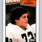 1987 Topps #95 Dave Puzzuoli Browns NFL Football Image 1