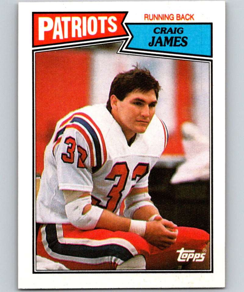 1987 Topps #98 Craig James Patriots NFL Football
