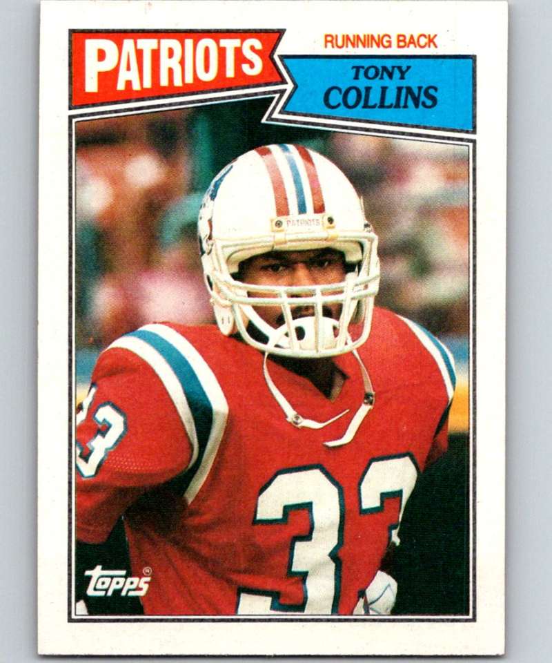 1987 Topps #99 Tony Collins Patriots NFL Football Image 1