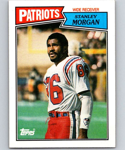 1987 Topps #101 Stanley Morgan Patriots NFL Football Image 1