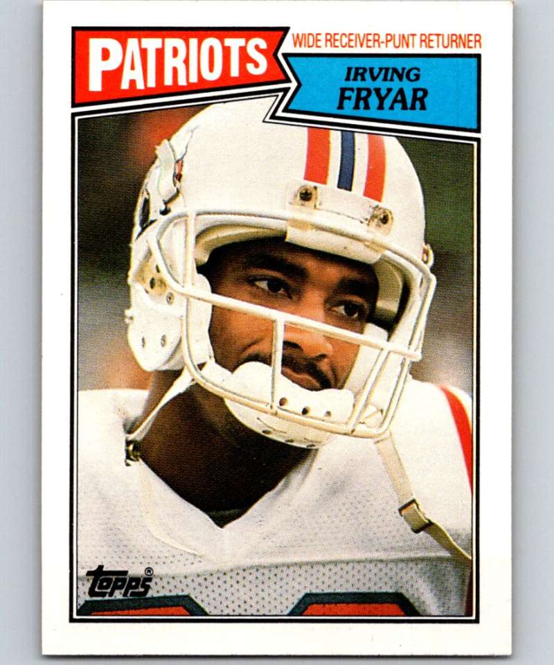 1987 Topps #102 Irving Fryar Patriots NFL Football Image 1