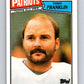 1987 Topps #104 Tony Franklin Patriots NFL Football Image 1