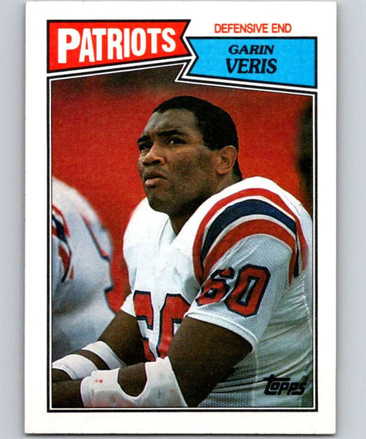 1987 Topps #106 Garin Veris Patriots NFL Football Image 1
