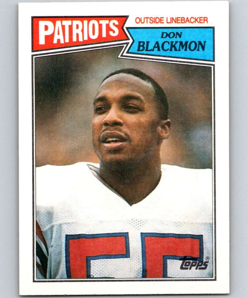 1987 Topps #108 Don Blackmon Patriots NFL Football