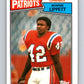1987 Topps #109 Ronnie Lippett RC Rookie Patriots NFL Football Image 1