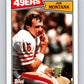 1987 Topps #112 Joe Montana 49ers NFL Football