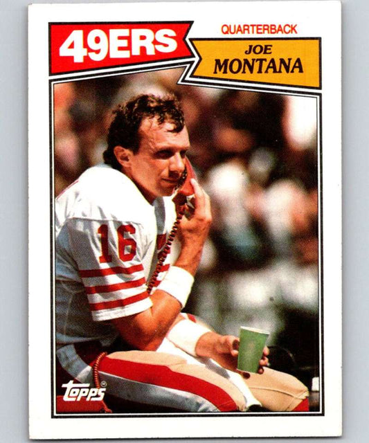 1987 Topps #112 Joe Montana 49ers NFL Football
