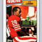 1987 Topps #114 Joe Cribbs 49ers NFL Football Image 1