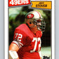1987 Topps #119 Jeff Stover 49ers NFL Football