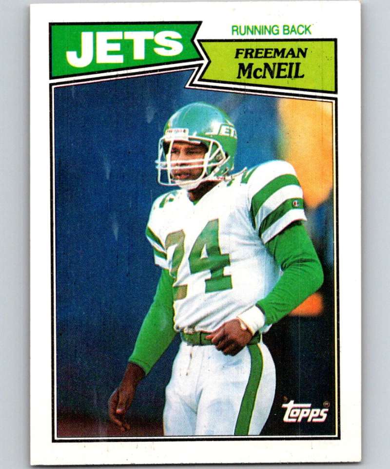 1987 Topps #129 Freeman McNeil NY Jets NFL Football Image 1