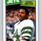 1987 Topps #130 Johnny Hector RC Rookie NY Jets NFL Football Image 1