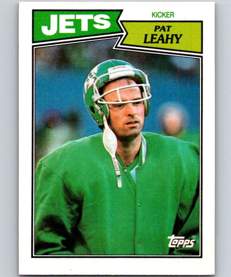 1987 Topps #134 Pat Leahy NY Jets NFL Football Image 1