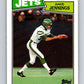 1987 Topps #140 Dave Jennings NY Jets NFL Football Image 1